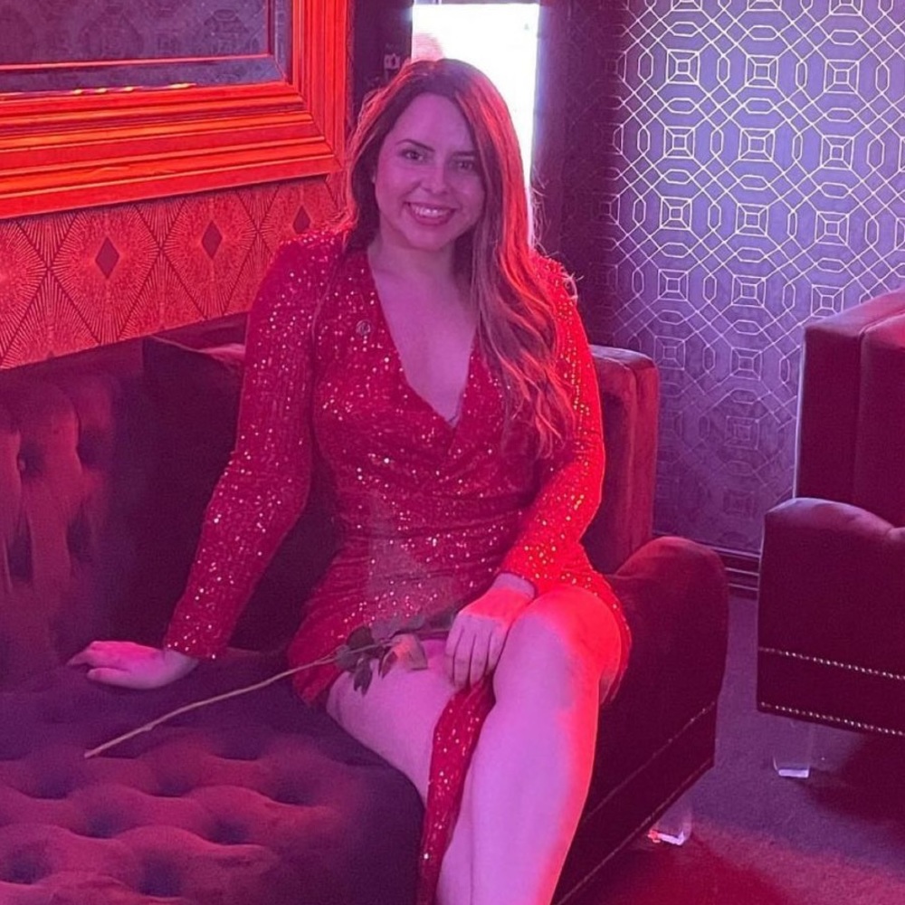 Red Sequin Dress